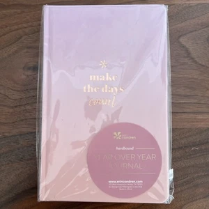 Erin Condren Hardbound Year Over Year Journal Pink Leather Journal New, Sealed  - Picture 1 of 5