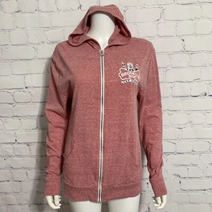 Las Vegas Brooklyn Bowl Music Unisex Hoodie Medium Zip Jacket Heather Red - Picture 1 of 5
