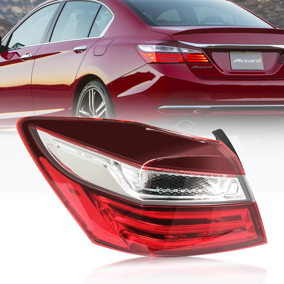 Driver Tail Light For 2016-2017 Honda Accord Sedan Outer Left Rear LED Taillamp Foto 1 de 4