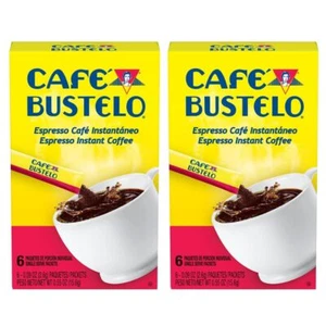 Paquetes de café instantáneo Prexio Café Bustelo para una sola porción, 6 unidades (paquete de 2) - - Imagen 1 de 4
