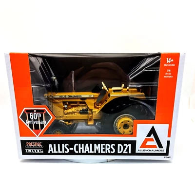 2023 ERTL 1/16 ALLIS-CHALMERS INDUSTRIAL YELLOW D-21 Tractor PRESTIGE - Image 1 of 4