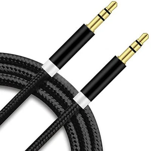 1M to 3M Headphone Aux Cable Audio Lead 3.5mm Jack to Jack Stereo PC Car Male - Picture 1 of 9