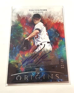 Orioles Mike Baumann neuwertig 2022 Panini Origins silber Auto Autogramm RC #12/49 - Bild 1 von 1