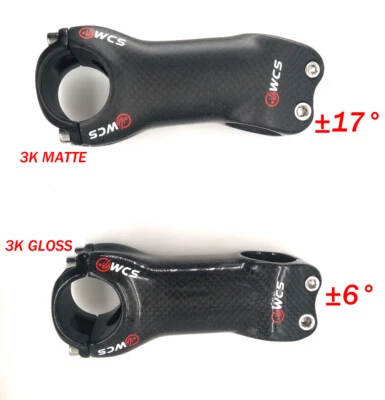 WCS 1 1/8 31,8 mm Fahrrad MTB rennrad 6/17° carbon vorbau Vorbauten 70 80 90-130