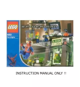 LEGO 4851 - SPIDERMAN - The Origins - SOLO MANUAL DE INSTRUCCIONES - Imagen 1 de 1