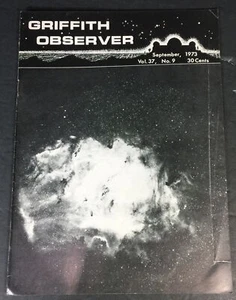 Griffith Observer, Griffith Observatory, September 1973, Vol 37 No 9 - Picture 1 of 5