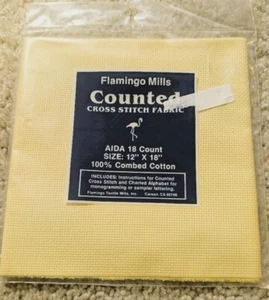 Flamingo Mills Aida 18 12 x 18 gelb - Bild 1 von 2