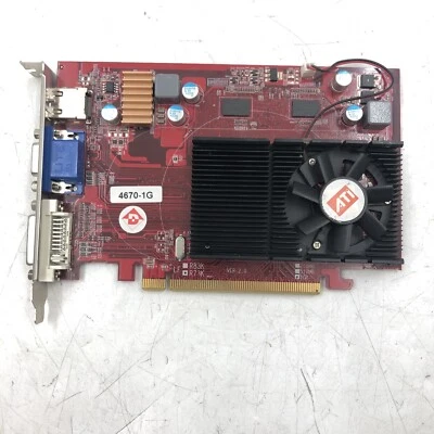 ATI Radeon HD 4670 1 G Graphics Card UNTESTED - Image 1 of 4