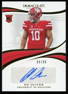 Ed Oliver 2019 Immaculate Collection Auto RC 99/99 - Picture 1 of 2