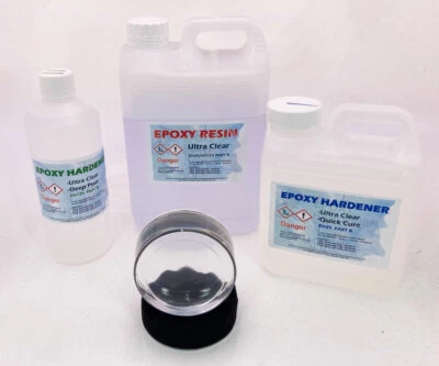 Epoxy Resin DEEP POUR  - 150g,375g,750g,1.5kg,3.0kg & 7.5Kg Kits - Image 1 of 4