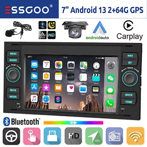 Für Ford Focus Fiesta Transit Galaxy 64G Carplay Autoradio Android 14 GPS Kamera - Bild 1 von 15