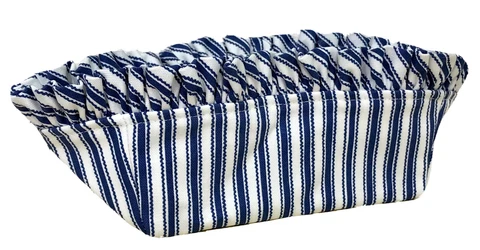 Longaberger Blue Ticking Liner for 1997 Sweet Treats Sweetheart Basket Cover