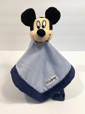 Disney Baby Mickey Mouse Lovey Security Blanket Blue Plush Baby toy 2010 - Image 1 of 4