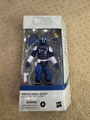 Figura de acción Star Wars The Black Series Mandalorian Scout Holiday Edition Foto 1 de 4