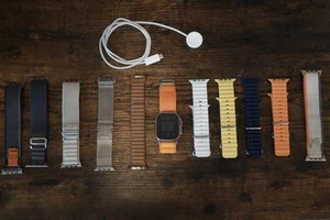 Apple Watch Ultra 49mm Titanium Case with Many Bands! - Picture 1 of 11