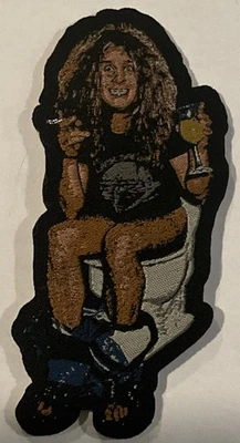 Ozzy Osbourne On Toilet 2" x 4.5" Woven Patch [Heavy Metal] - Image 1 of 2