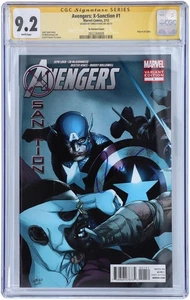 Cómic Chris Evans Capitán América firmado Avengers: X-Sanction #1 - CGC 9.2 - Imagen 1 de 1