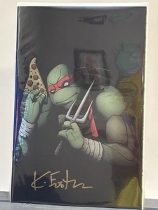 TMNT #1 Javan Jordan Tupac Hommage signiert Kevin Eastman mit Echtheitszertifikat Virgin Raphael🔥 - Bild 1 von 3