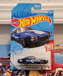 2021 Hot Wheels #179 Then and Now 8/10 '70 CHEVY CAMARO RS Blue w/Black MC5 Sp - Picture 1 of 3