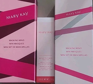 Lot Mary Kay Instant Puffiness Reducer for Eyes New in Box & Masking Minis - Picture 1 of 7
