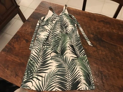 Mini Vestido Tommy Bahama Hoja de Seda de Lujo Halter, talla pequeña pequeña. Nuevo Foto 1 de 4