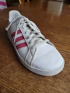 Girls Size 4 Adidas Pink Sparkle & White Right Shoe Only Amputee Single - Picture 1 of 9