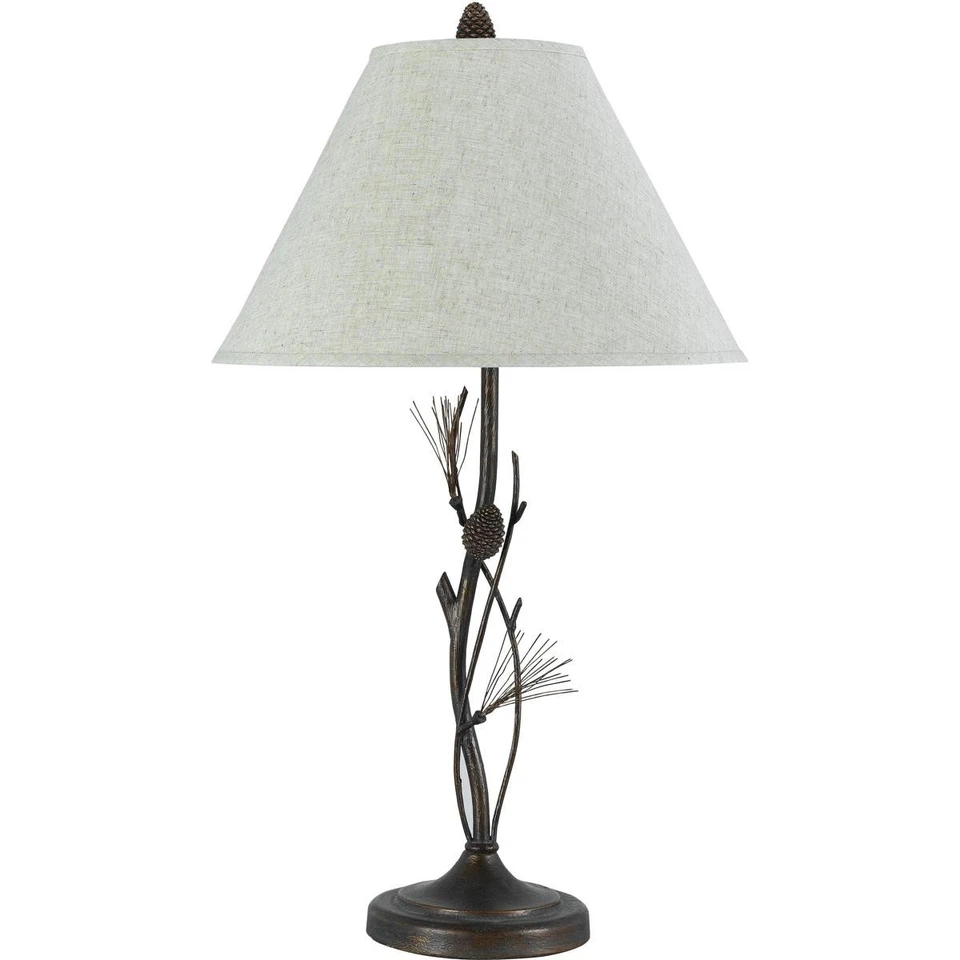 Lámpara de mesa de pino sauce CAL iluminación y accesorios BO-961TB Foto 1 de 1