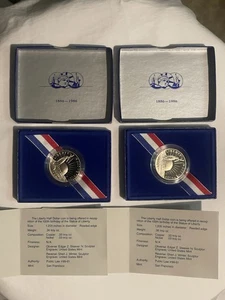 1986 Statue of Liberty Centennial Half Dollar Proof Coins X 2. - Picture 1 of 4