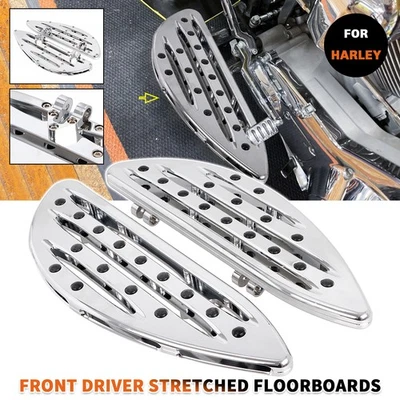 Driver Rider Stretched Floorboards For Harley Electra Road Glide FLTRK FLTRXS - Image 1 of 4