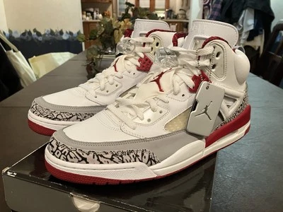 Air Jordan Spizike Talla 11.5 Blanco/Rojo Cemento Sin Stock 2007 Foto 1 de 4