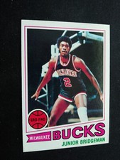 1977-78 Topps Basketball Card # 114 Junior Bridgeman - Milwaukee Bucks (EX/NM)