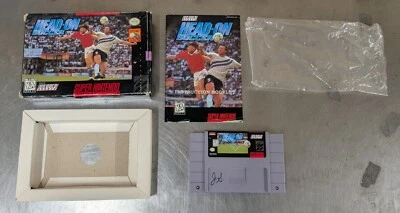 Rare 1995 SNES Head-On Soccer Super Nintendo System CIB *Good Condition* - Image 1 of 4