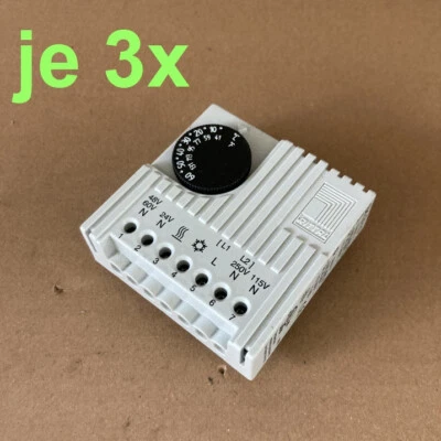 je 3x Rittal SK3110 Temperaturregler 5-60°C Schaltschrank SK3110000