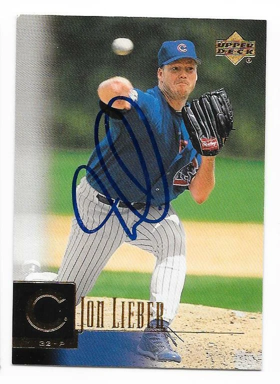 JON LIEBER 2000 UPPER DECK AUTOGRAPHED SIGNED # 177 CHICAGO CUBS - Image 1 of 1