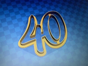 Ausstechformen Nummer 40 40er Jahre KEKSFORM COOKIE CUTTER 8x10 ca. - Bild 1 von 1