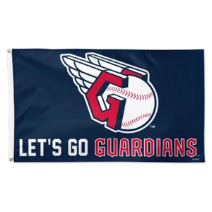 CLEVELAND GUARDIANS LET'S GO GUARDIANS 3'X5' DELUXE FLAG WINCRAFT 👀 - Picture 1 of 1
