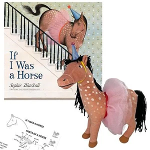 If I was a Horse Gift Set Includes Book by Sophie Blackall, Plush Horse, Pages - Imagen 1 de 8