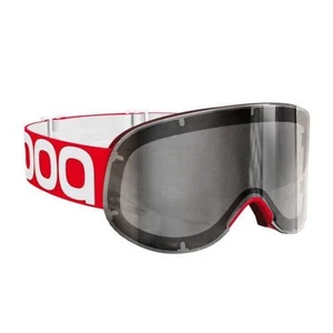 New POC Lid lobes Goggle lens Lid Bohrium  Lead Red Persimmon Silver Mirror Lens - Picture 1 of 10