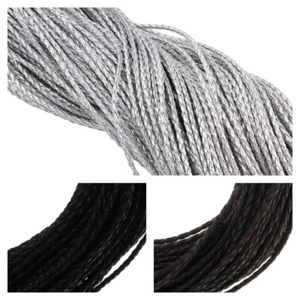 Lederband Geflochten Pu Leder 3mm Lederschnur Schmuckschnur Lederbänder - Bild 1 von 10