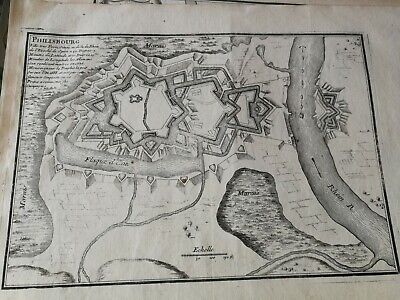 Mappa ANTICA PHILISBOURG  … 1676  Nicolas De Fer • 15€