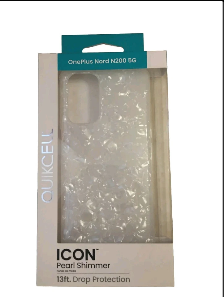 Чехол для телефона OnePlus Nord N200 5G облегающий перламутровый с мерцающим значком Quikcell гладкий - Изображение 1 из 1