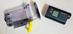 Light Use Sony HDR-AS30V With Waterproof Case & New Battery Tested Working - Picture 1 of 1