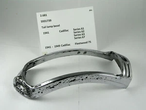 1941-1949 Cadillac 75 tail lamp bezel ~used~ 5931739 - Picture 1 of 5