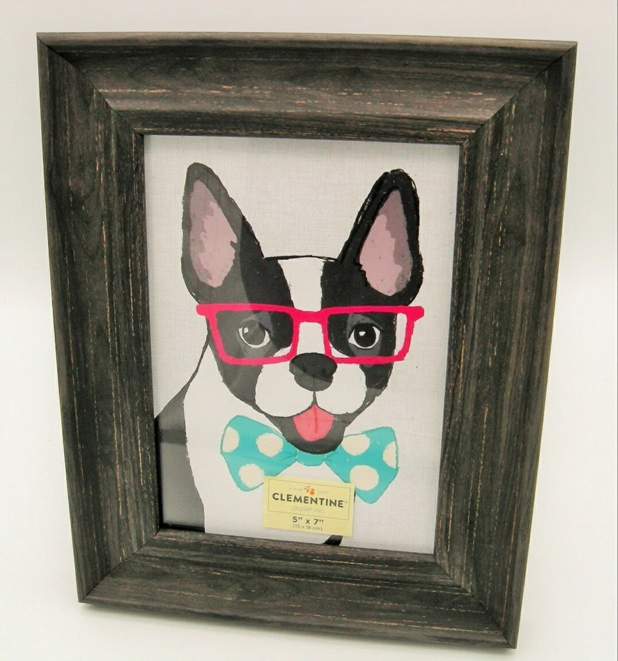 Clementine Frame. Distressed Black Wood Frame. Decorative! - Image 1 of 1