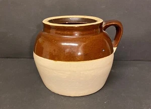 Vintage Robinson Ransbottom Blue Crown Glazed #2 Two Tone Stoneware Pot/Jug Nice - Picture 1 of 5