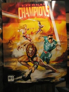 Eternal Champions Sega Genesis Pack-In Poster and Product Catalog - Picture 1 of 6