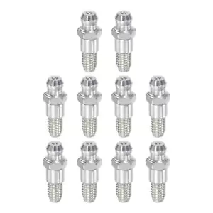 10 pz raccordo grasso dritto in acciaio M6 x 1 mm raccordo grasso idraulico filo - Foto 1 di 6