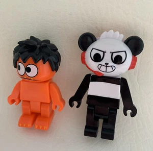 Ryan's World x2 Mini Figures COMBO PANDA and MOE MINI 2" Inches - Picture 1 of 3