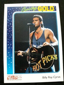 1992 Sterling Cards Country Gold BILLY RAY CYRUS Trading card No. 1