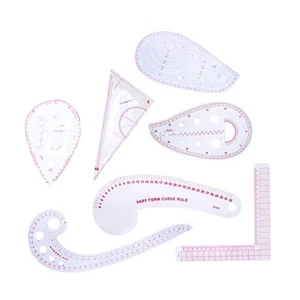 7 Pcs Patchwork Ruler Set Sewing Quilting Drawing Tools Clothing - Picture 1 of 12